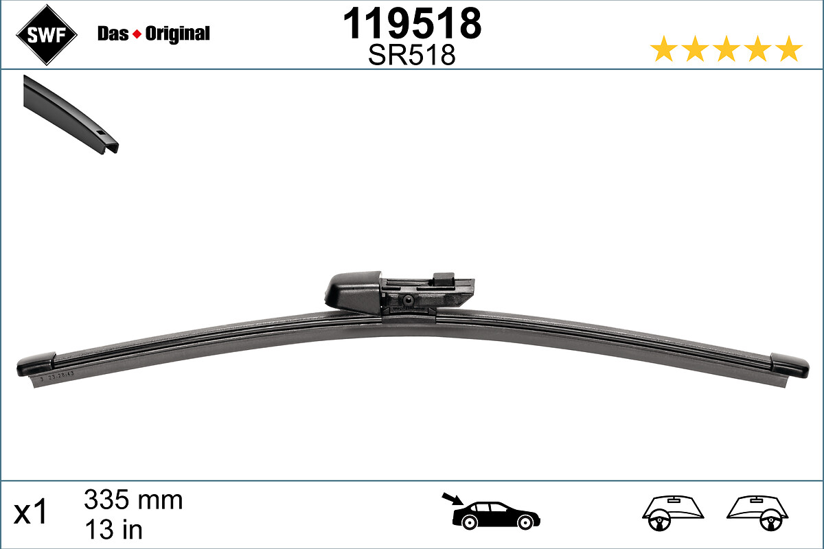 SWF 119518 DAS ORIGINAL REAR Viskerblad